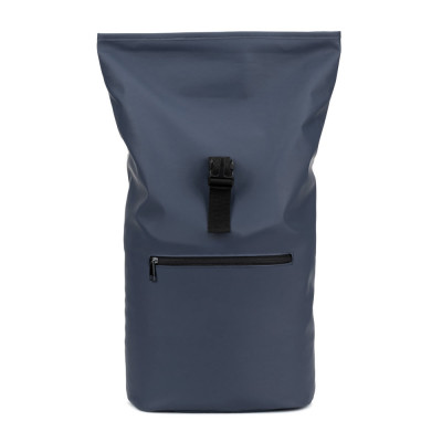 PORTLAND. A mochila roll top em PU com bolso para computador portátil 16